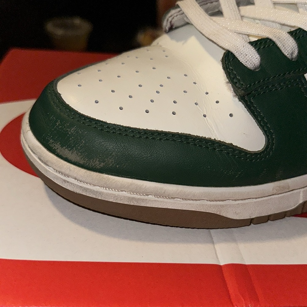 Nike dunk Low Retro size 13 M Gorge-Green/Team Red - Picture 2 of 5